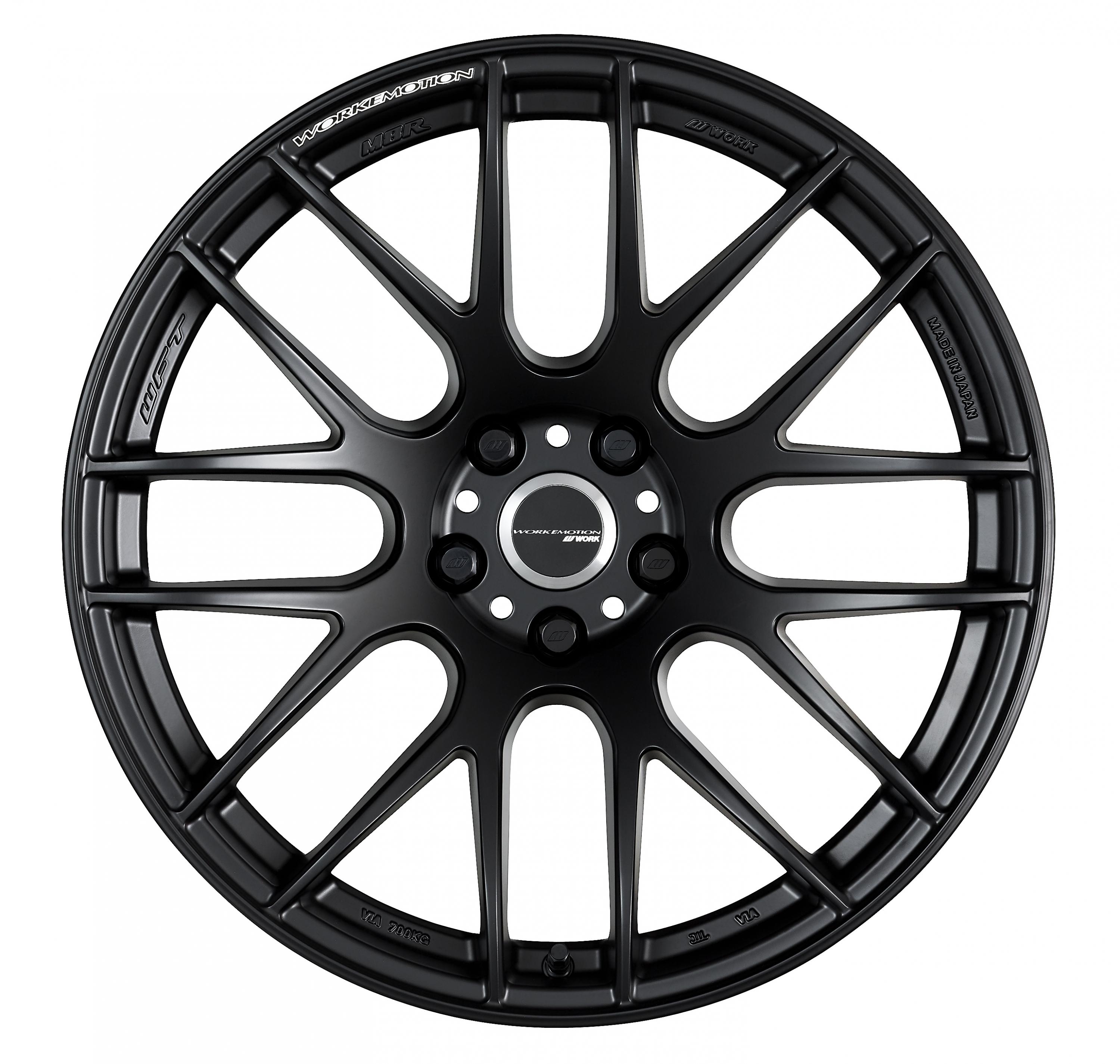 Work Wheels Emotion M8R Matte Black (Deep Concave) 18x9.5 +38 5x114.3 (Sold As Pair) - 2015-2024 Subaru WRX / 2015-2021 STI / 2019-2024 Forester
